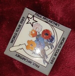 Paul McCartney 1989 World Tour Button